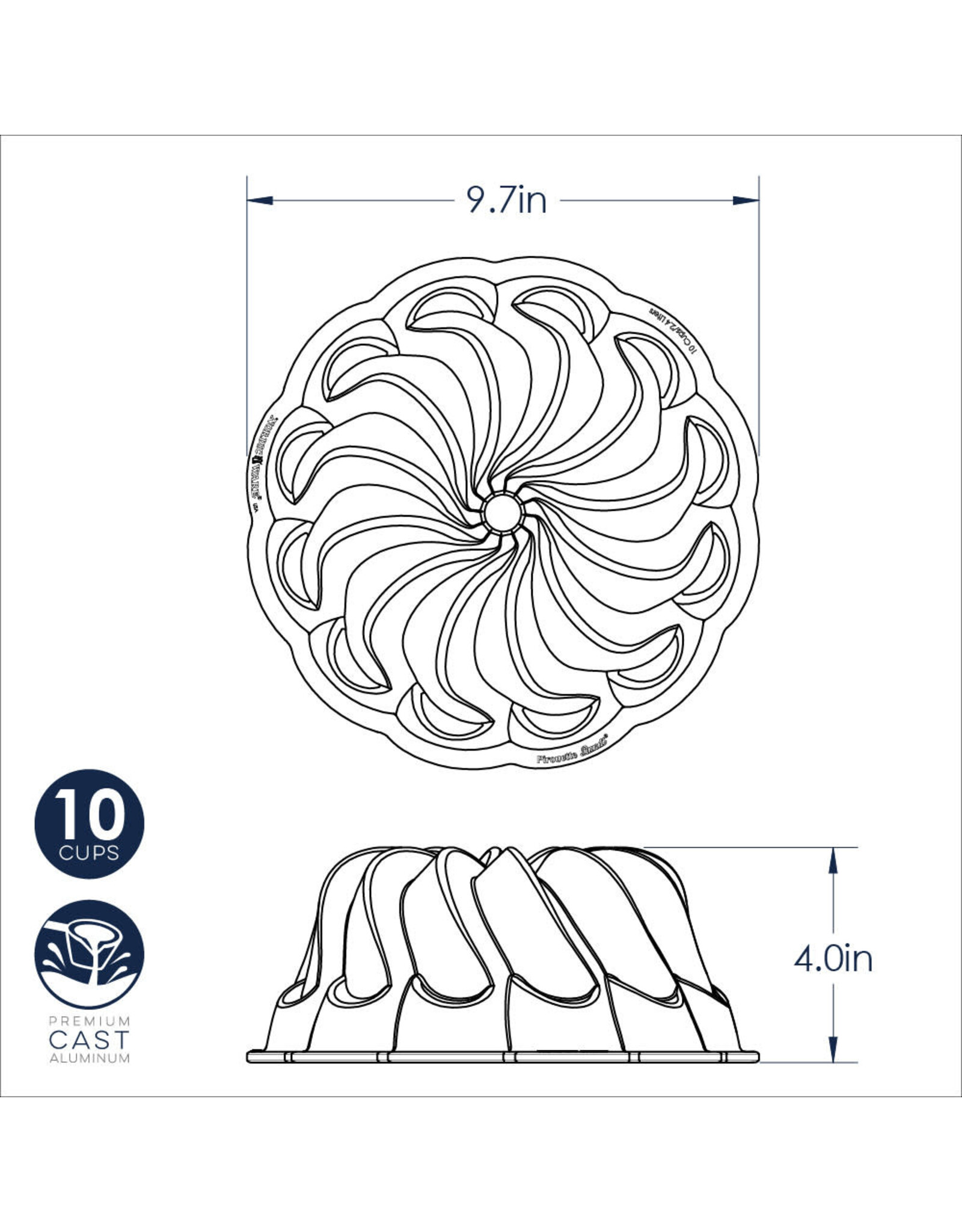 Pirouette Bundt Pan (10 cup)