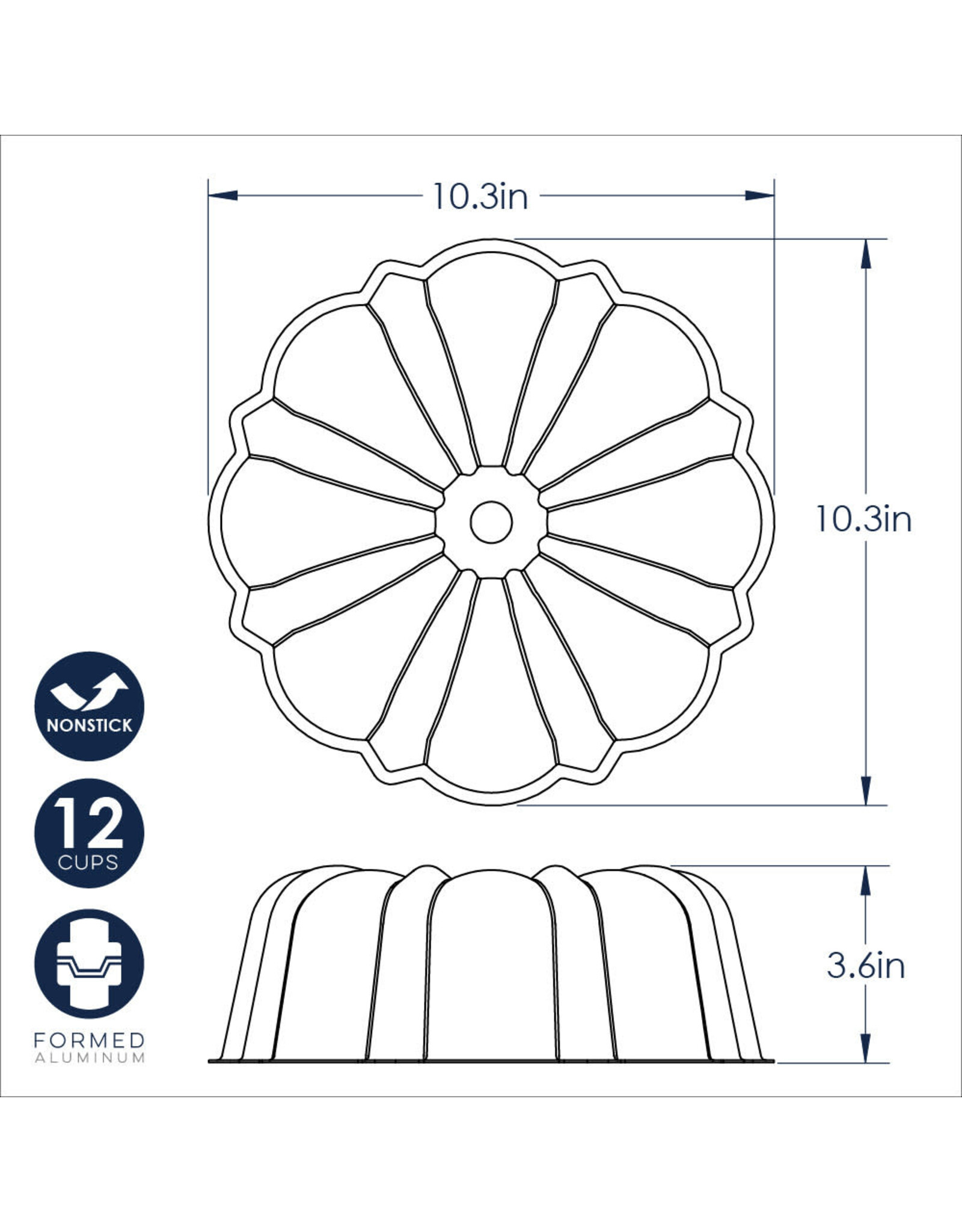 Treat Bundt Pan(12 cup)