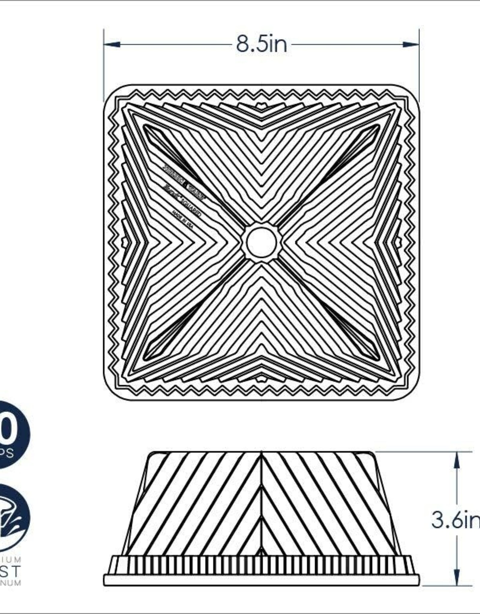 Square Bundt Pan (10 cups)