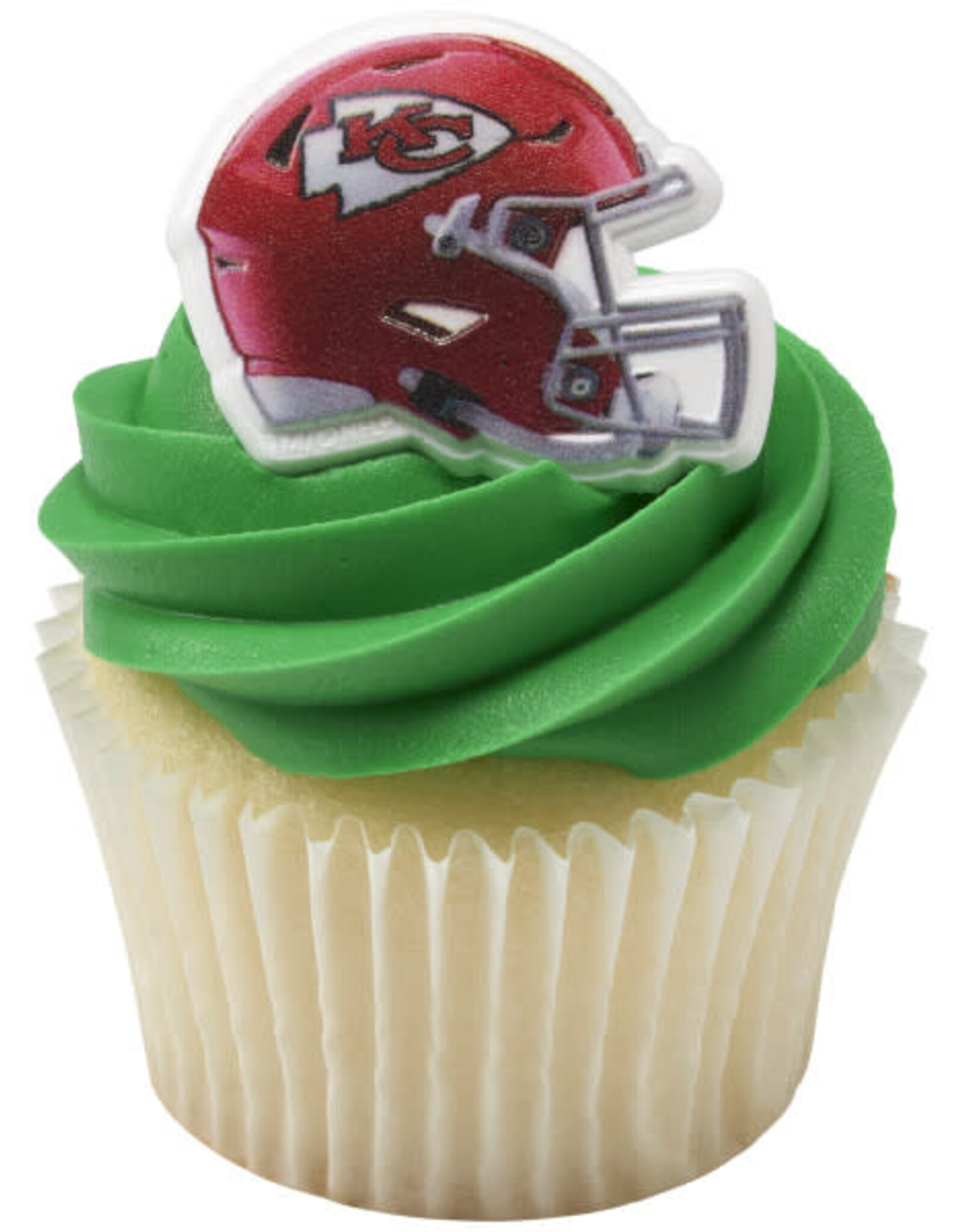 Chiefs Helmet Cupcake Rings (12/pkg)