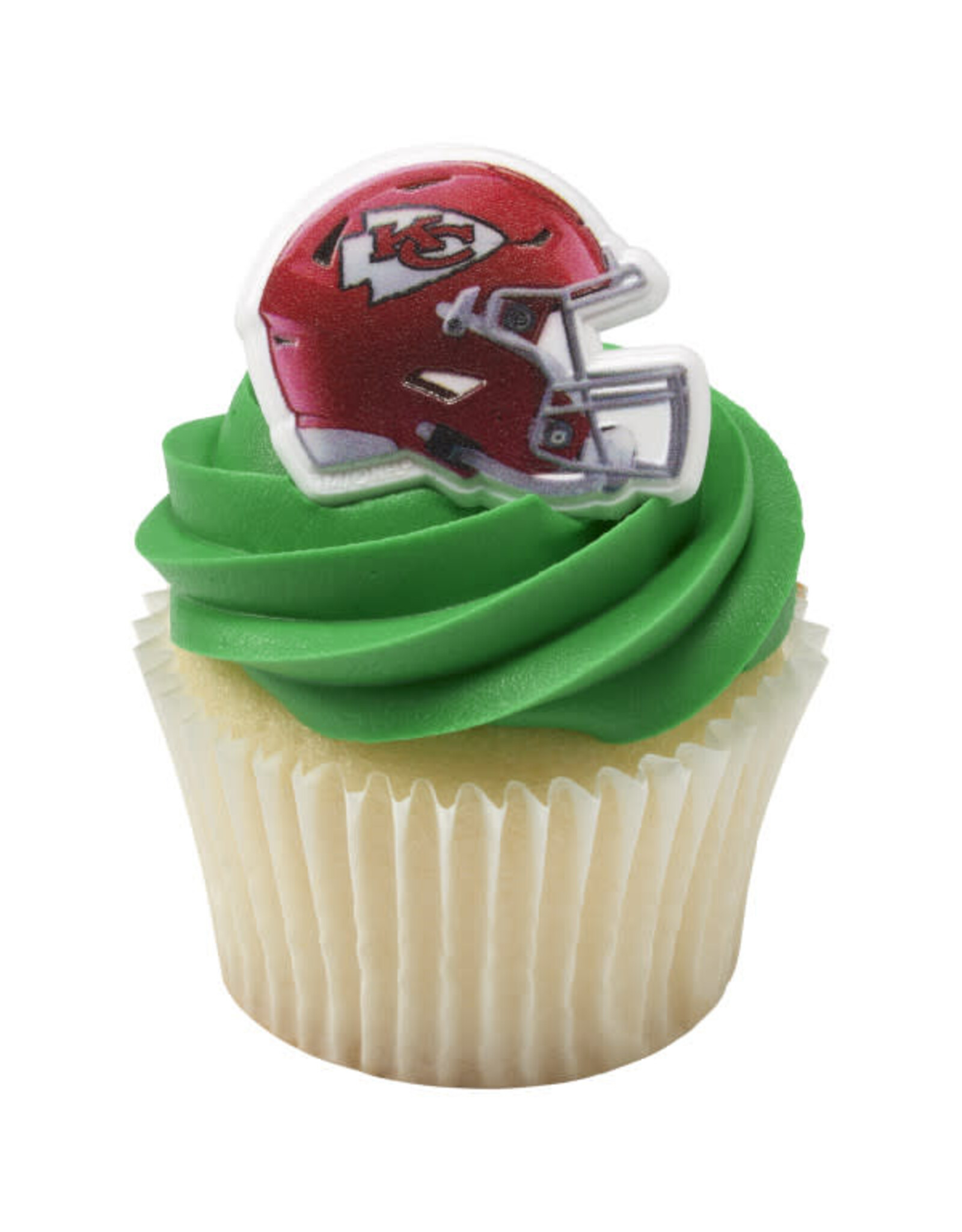 Chiefs Helmet Cupcake Rings (12/pkg)