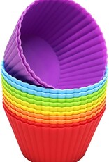 Silicone Baking Cups, Jumbo Size - Set of 6 Silicone Baking Cups, Jumbo Size - Set of 6