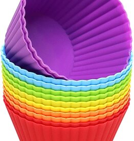 Silicone Baking Cups, Jumbo Size - Set of 6