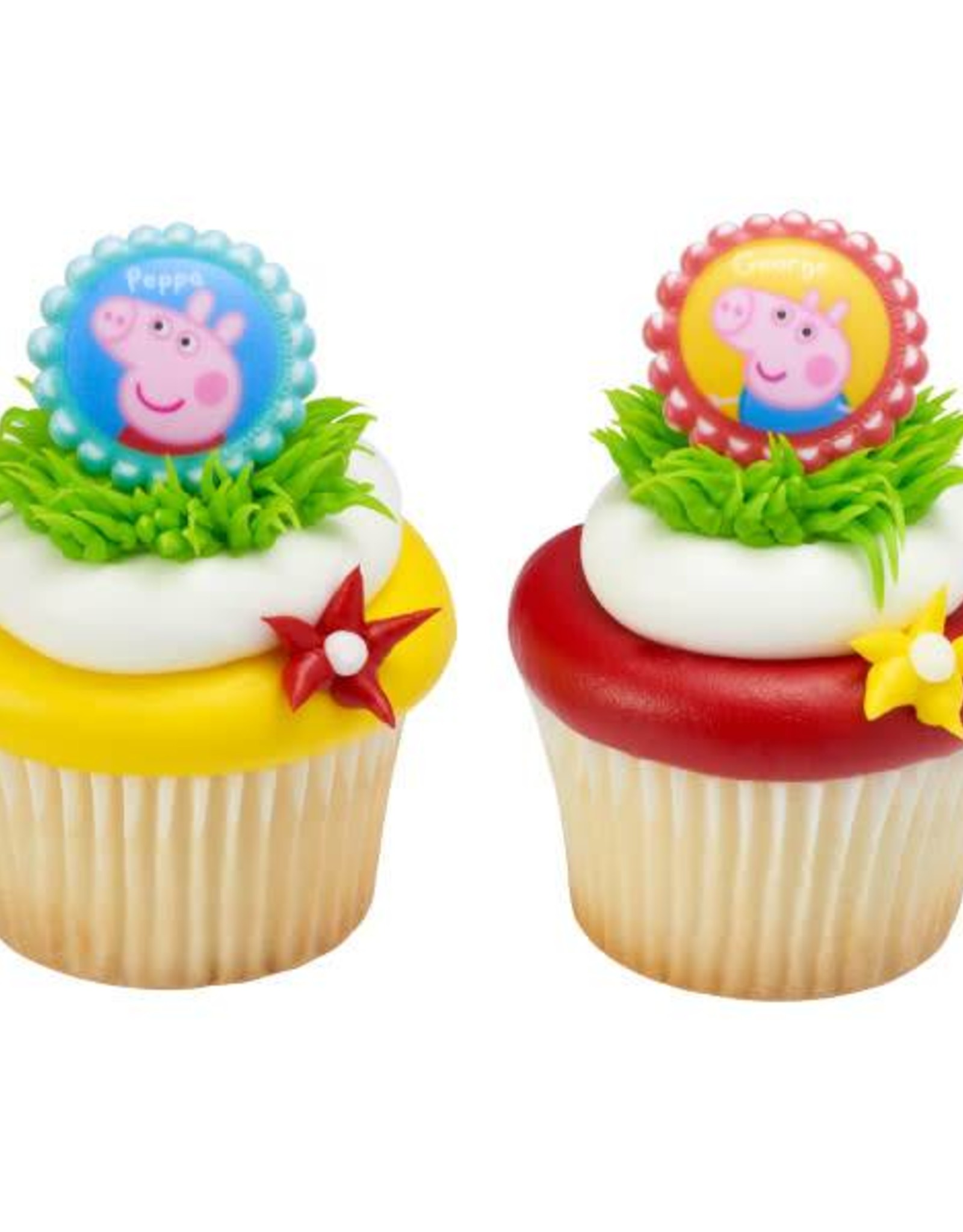 Peppa Pig Cupcake Rings (12 per pkg)