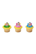 Jolly Clown Cupcake Rings (12 per pkg)