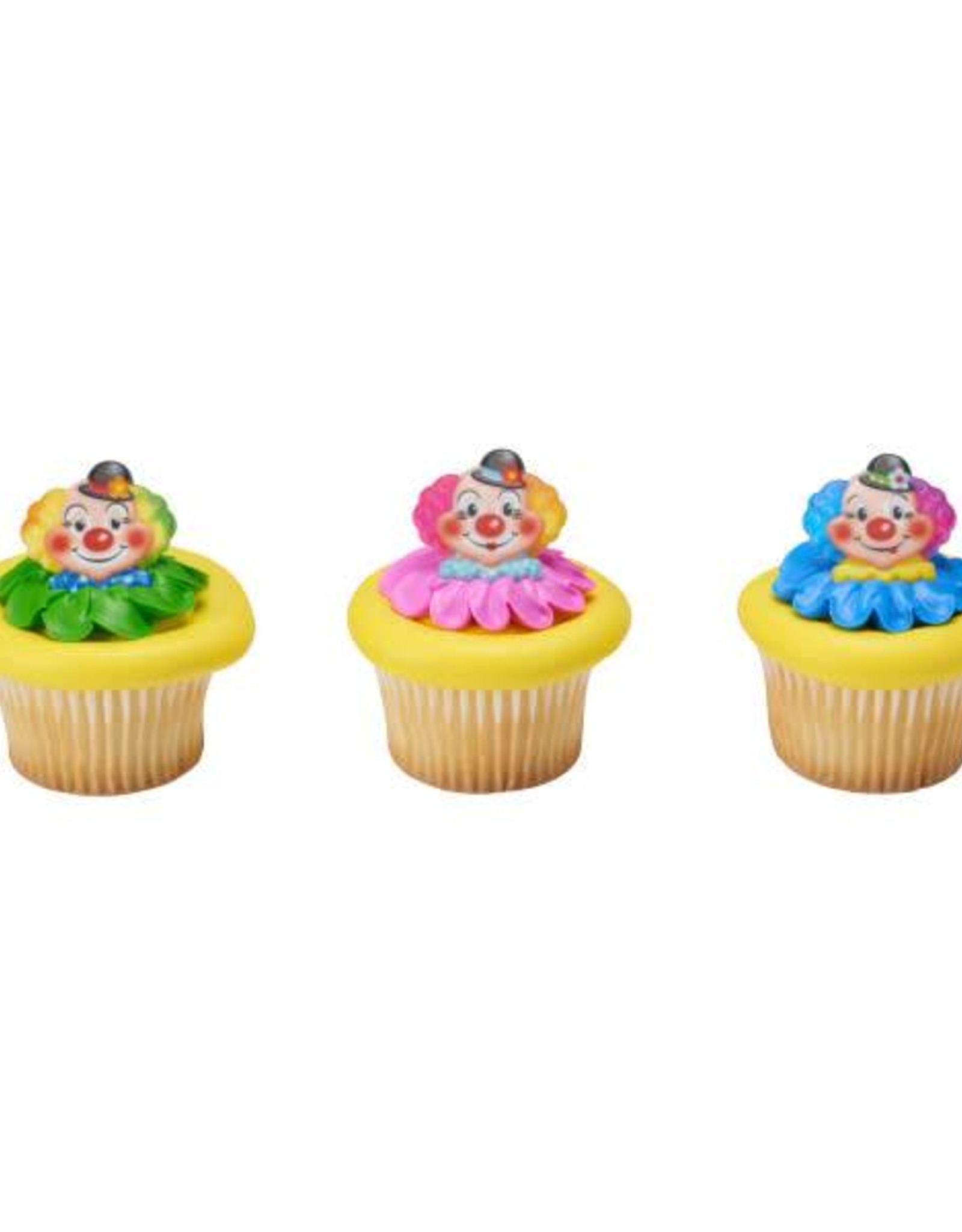 Jolly Clown Cupcake Rings (12 per pkg)