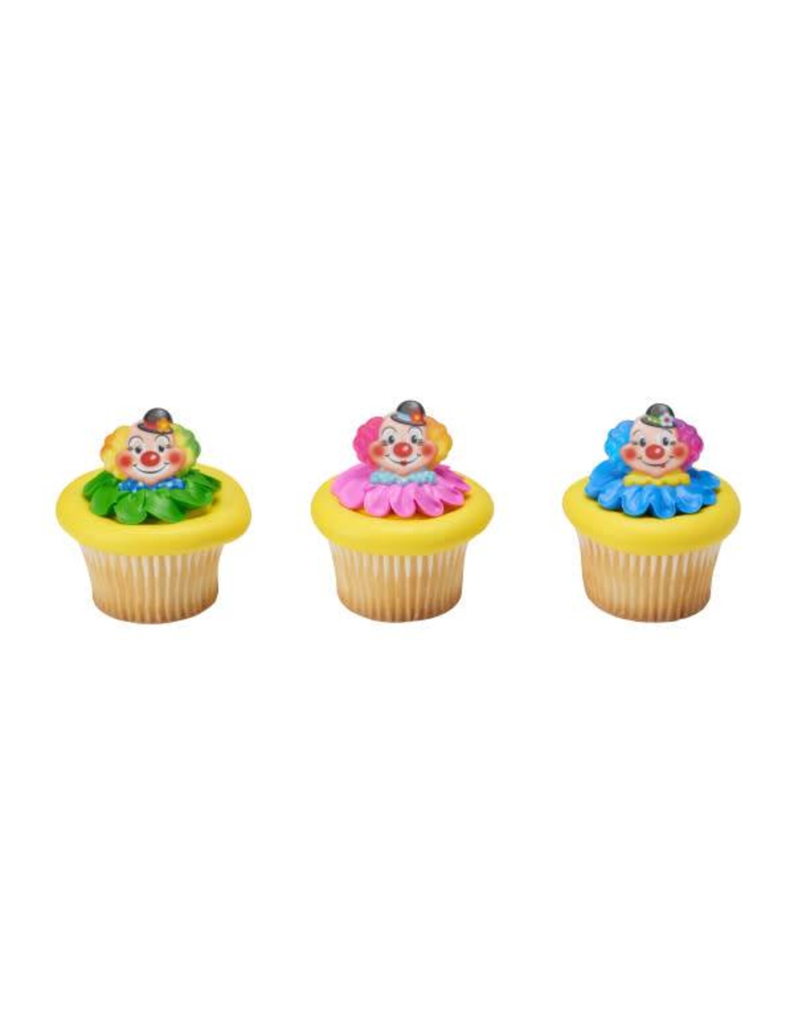 Jolly Clown Cupcake Rings (12 per pkg)