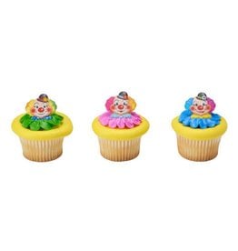 Jolly Clown Cupcake Rings (12 per pkg)