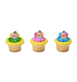 Jolly Clown Cupcake Rings (12 per pkg)