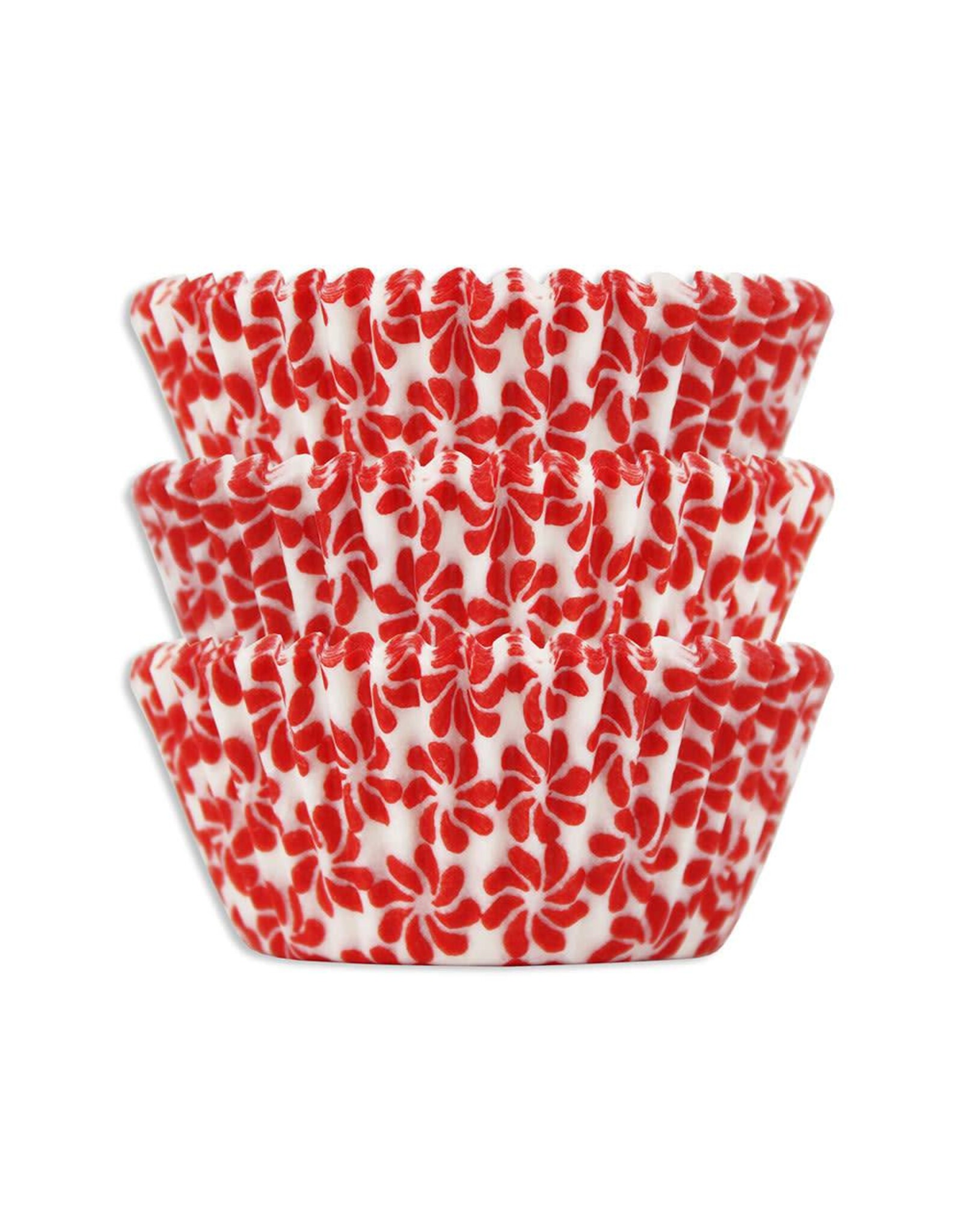 Red Pinwheel Baking Cups