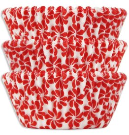 Red Pinwheel Baking Cups