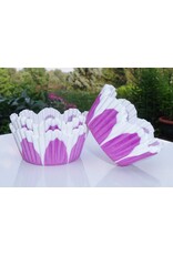 Purple Flower Baking Cups (30-35ct)