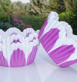 Purple Flower Baking Cups (30-35ct)