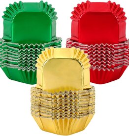 Square Baking Cups (Gold or Mixed Colors) 45ct
