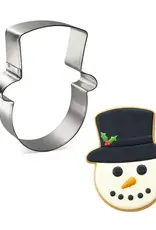 Snowman Face With Hat Cookie Cutter (3.75")