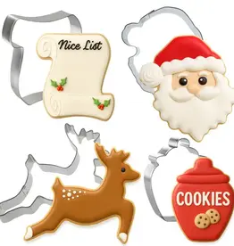 Santa's Cookies Cookie Cutter Set (4pc)