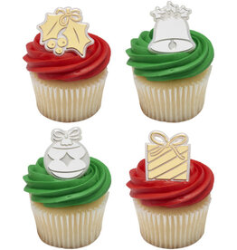 Holly Jolly Cupcake Rings (12ct)
