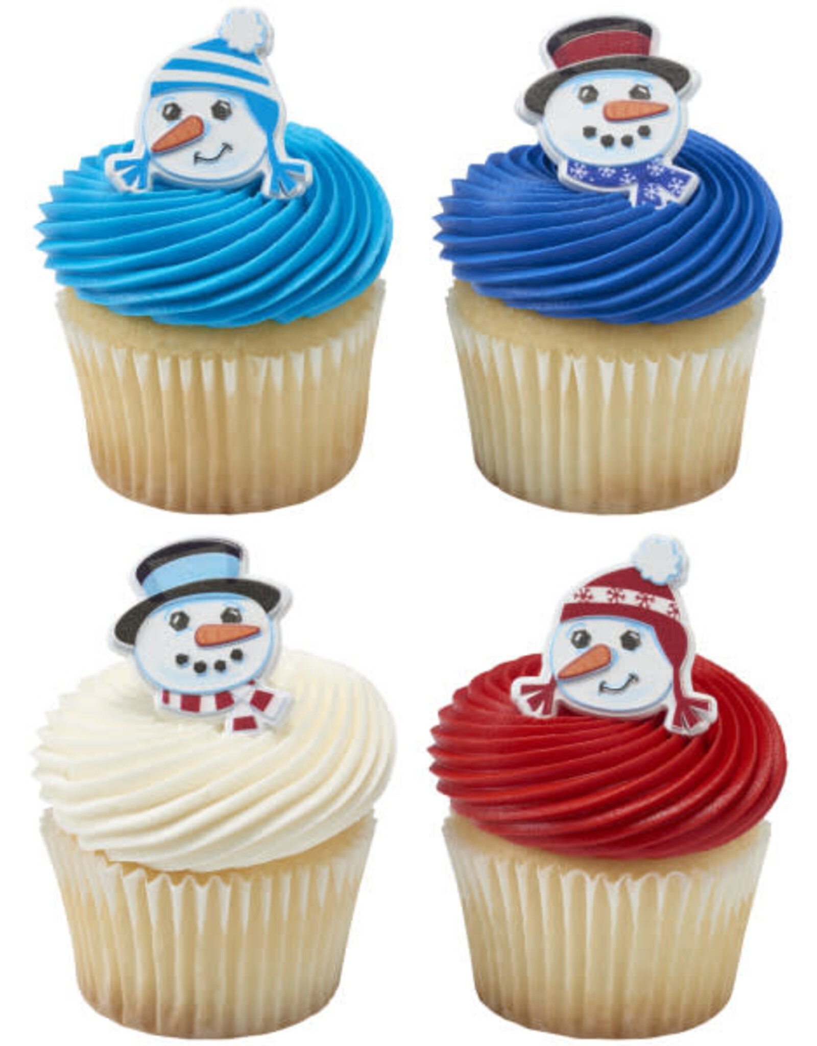 Snowman Friends Cupcake Rings (12ct)