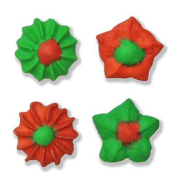 Royal Icing Christmas Decorations (1/2") - 40ct