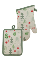 Oven Mitt and Pot Holder ( Greenery) 2 pc set
