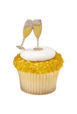 Toasting Glasses - Gold (12 Count)