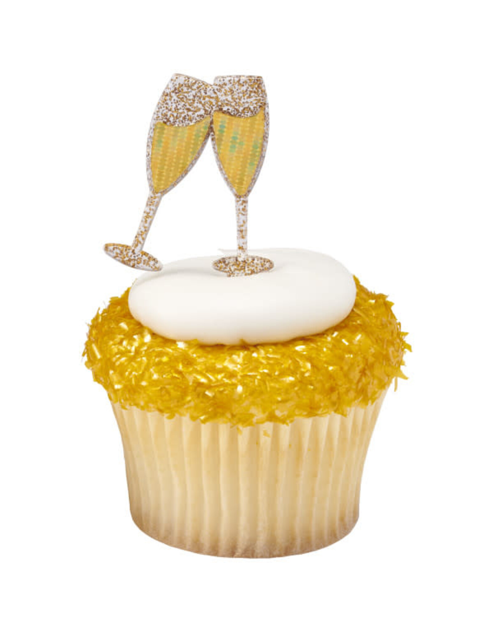 Toasting Glasses - Gold (12 Count)