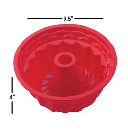 Silicone Fluted Cake Pan (9.5 inch)