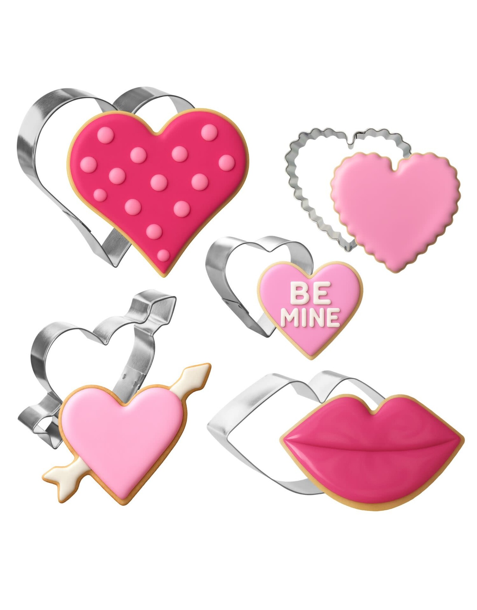 CookieCutter.com Kiss from the Heart - 5 Piece Set