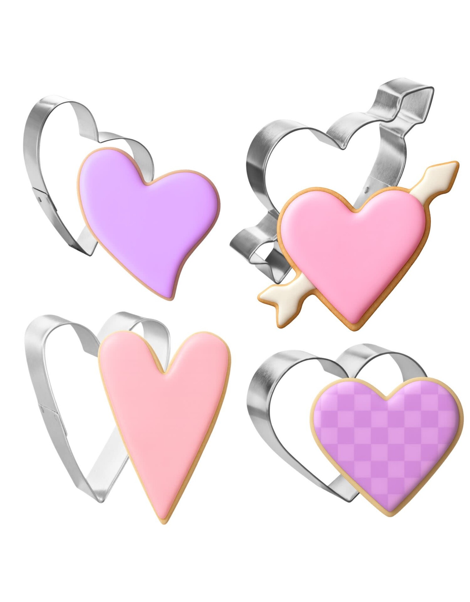 CookieCutter.com All the Hearts - 4 Piece Set