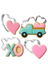 CookieCutter.com XOXO Truck Set of 4