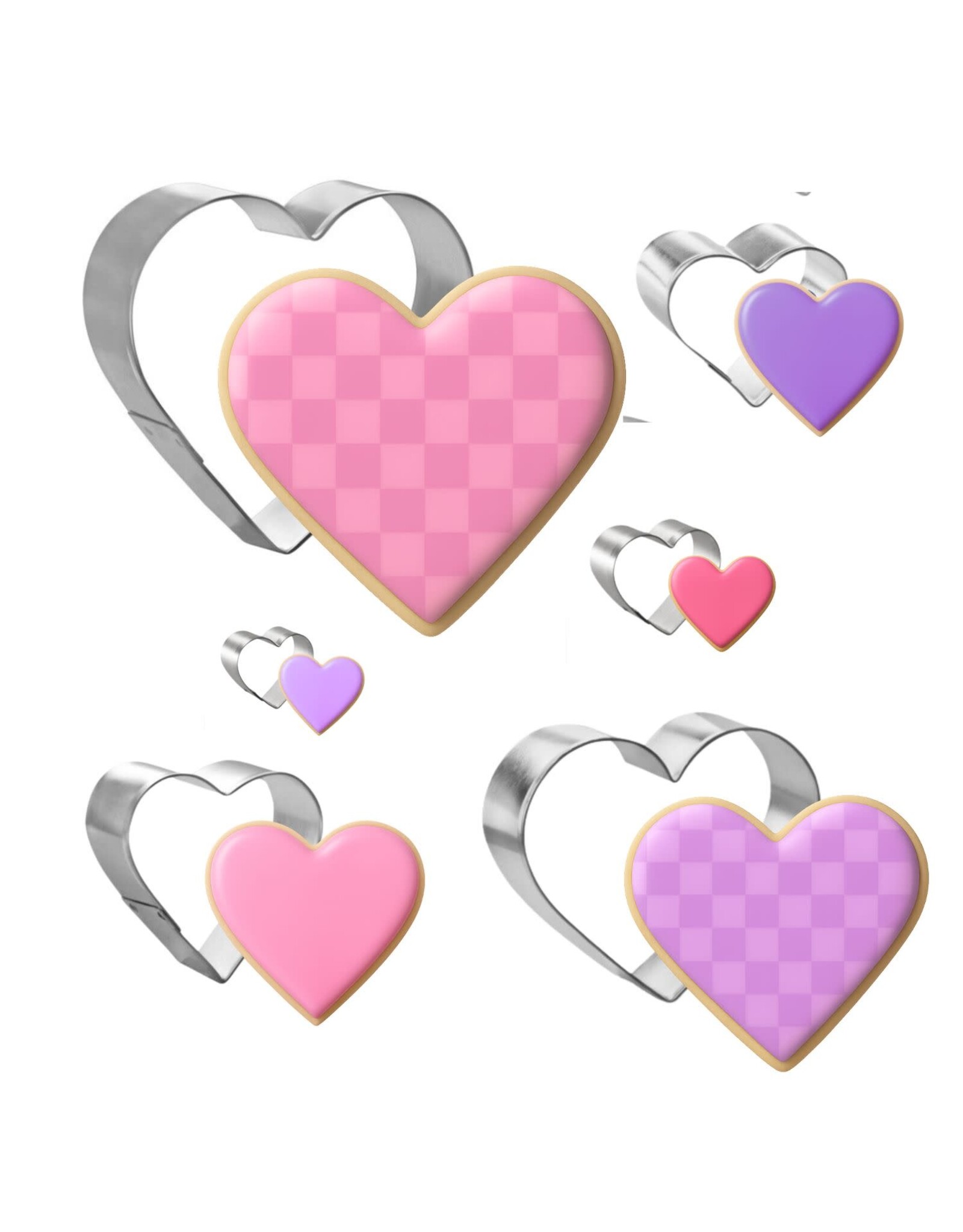CookieCutter.com Nested Hearts - Set of 6