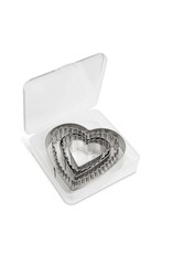 Heart Shaped Cutter Set (5 piece w/storage container)