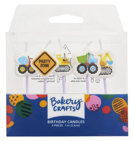 Construction Shaped Candles (6 Count)