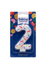 Rainbow Sprinkle Numeral Candles (2)