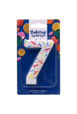 Rainbow Sprinkle Numeral Candles (7)