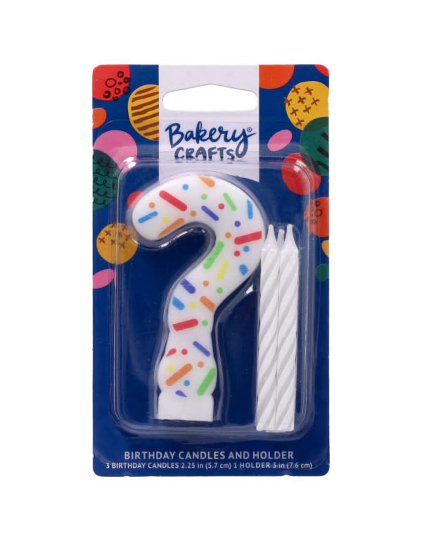 Rainbow Sprinkle Numeral Candles (?)