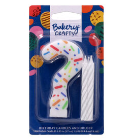 Rainbow Sprinkle Numeral Candles (?)
