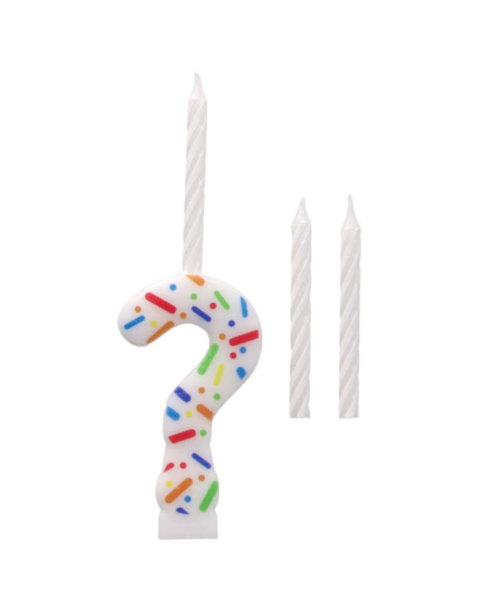 Rainbow Sprinkle Numeral Candles (?)