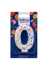 Rainbow Sprinkle Numeral Candles (0)