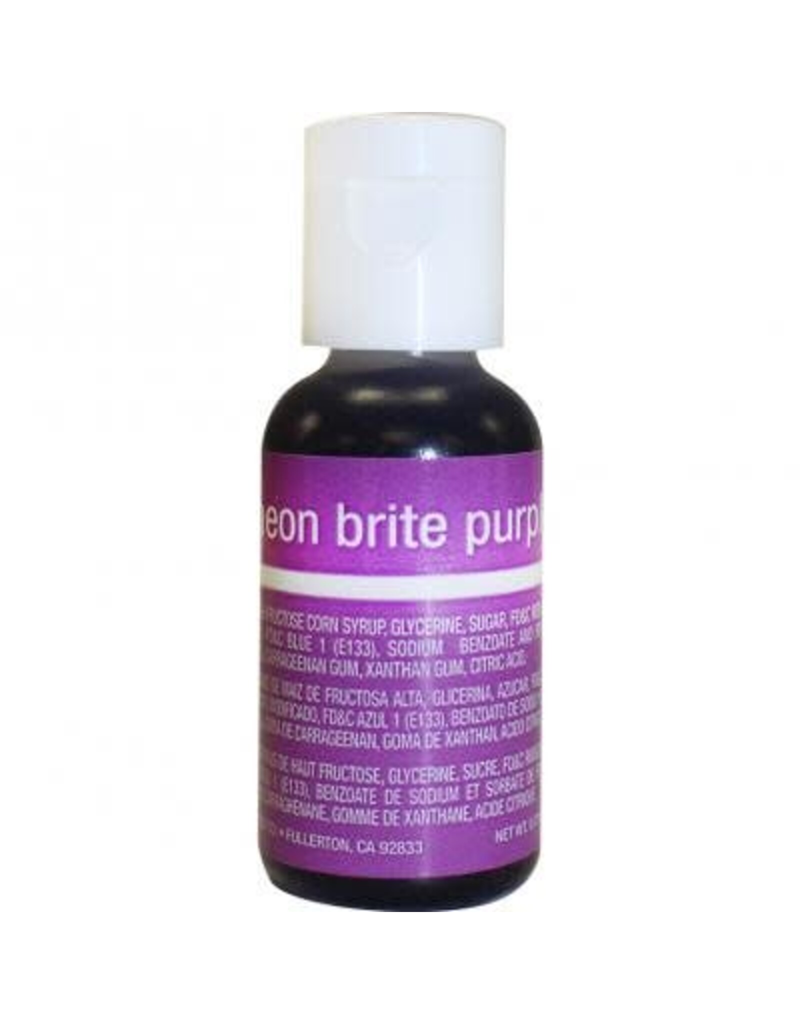 Neon Brite Purple Chefmaster Liqua-gel  3/4 oz