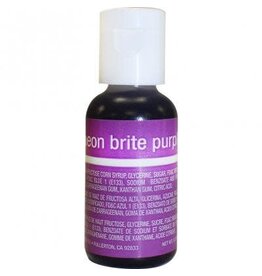 Neon Brite Purple Chefmaster Liqua-gel  3/4 oz
