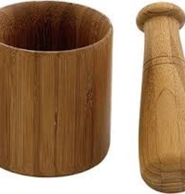 Bamboo Mortar and Pestle