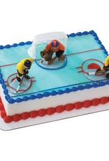 Hockey Face-Off Cake Topper