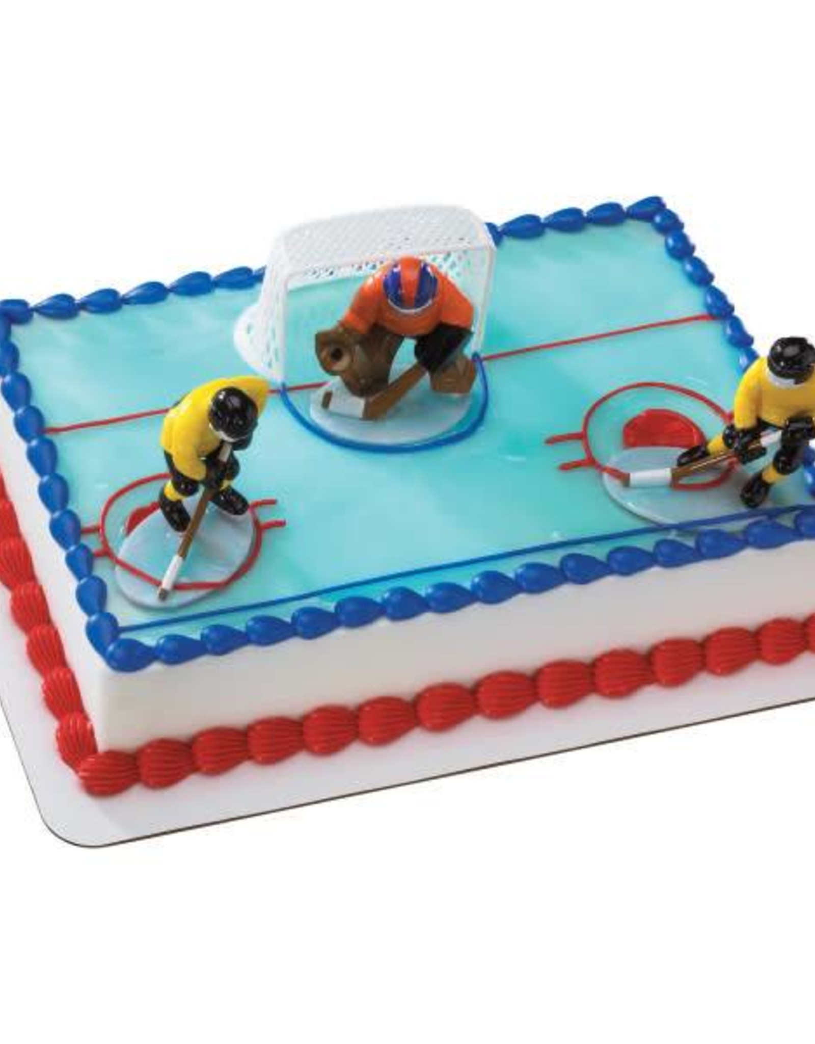 Hockey Face-Off Cake Topper
