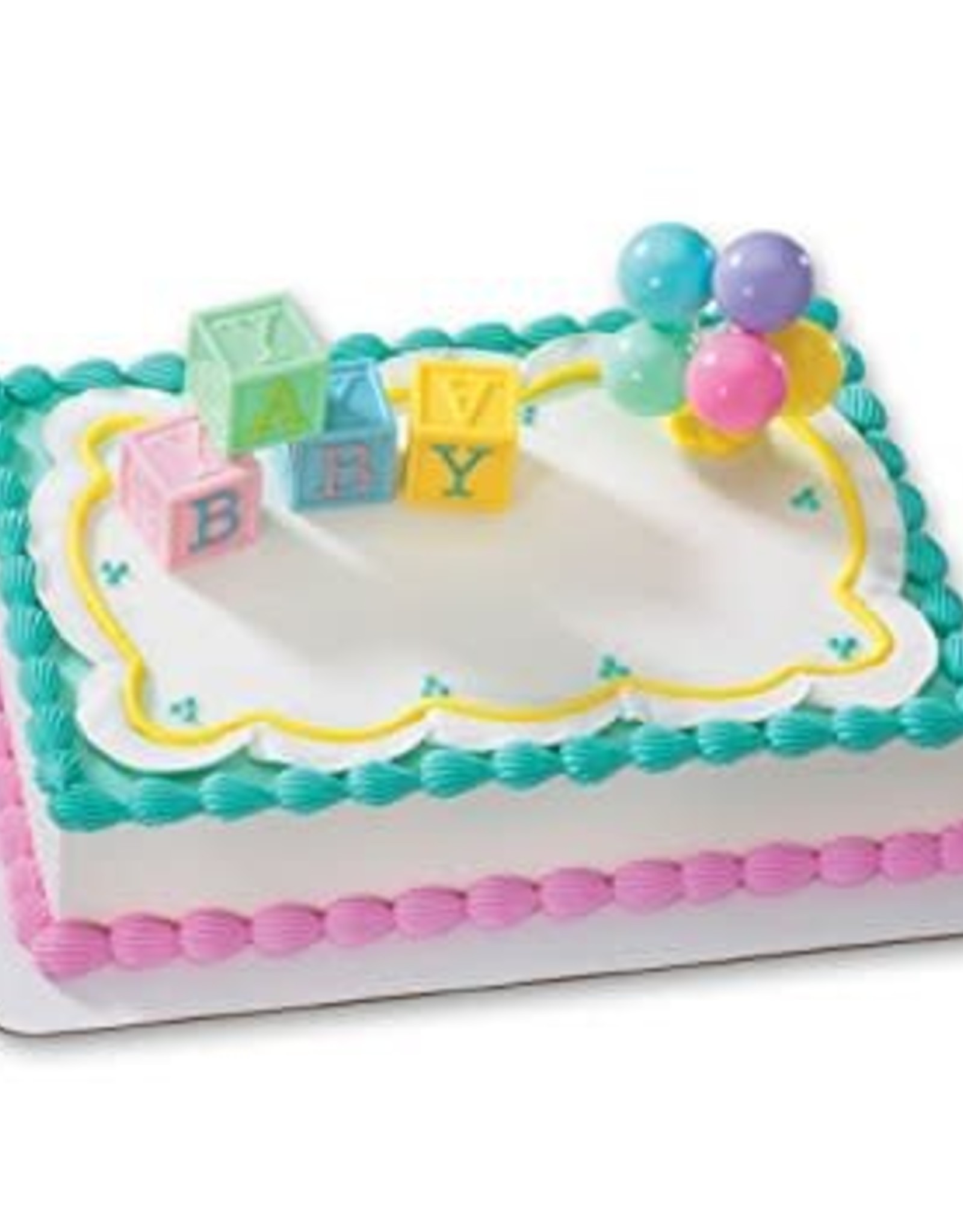 Baby Blocks and Balloons Cake Topper
