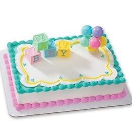 Baby Blocks and Balloons Cake Topper