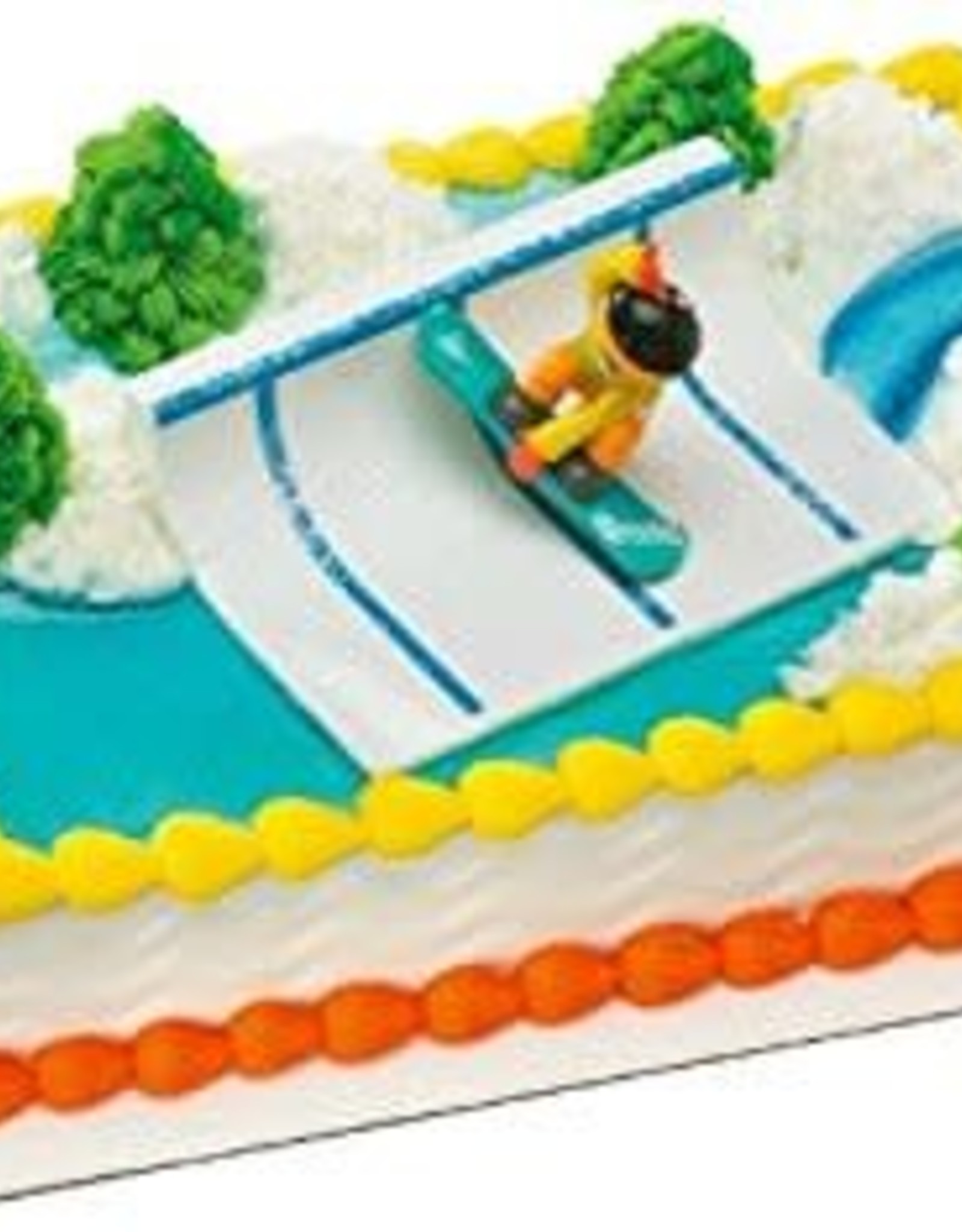 A4 snow board sports edible icing birthday cake topper 