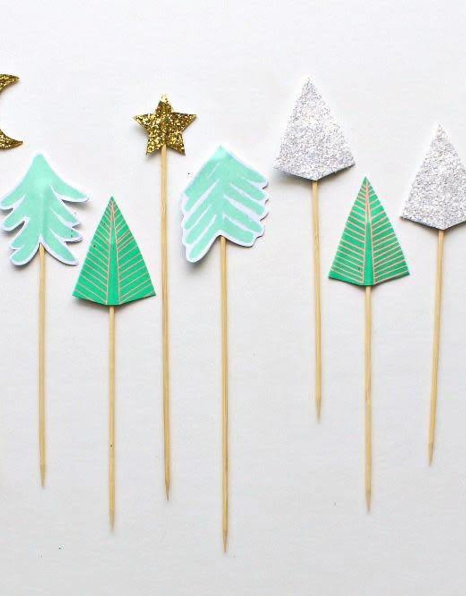 Sparkly Trees Cake Topper
