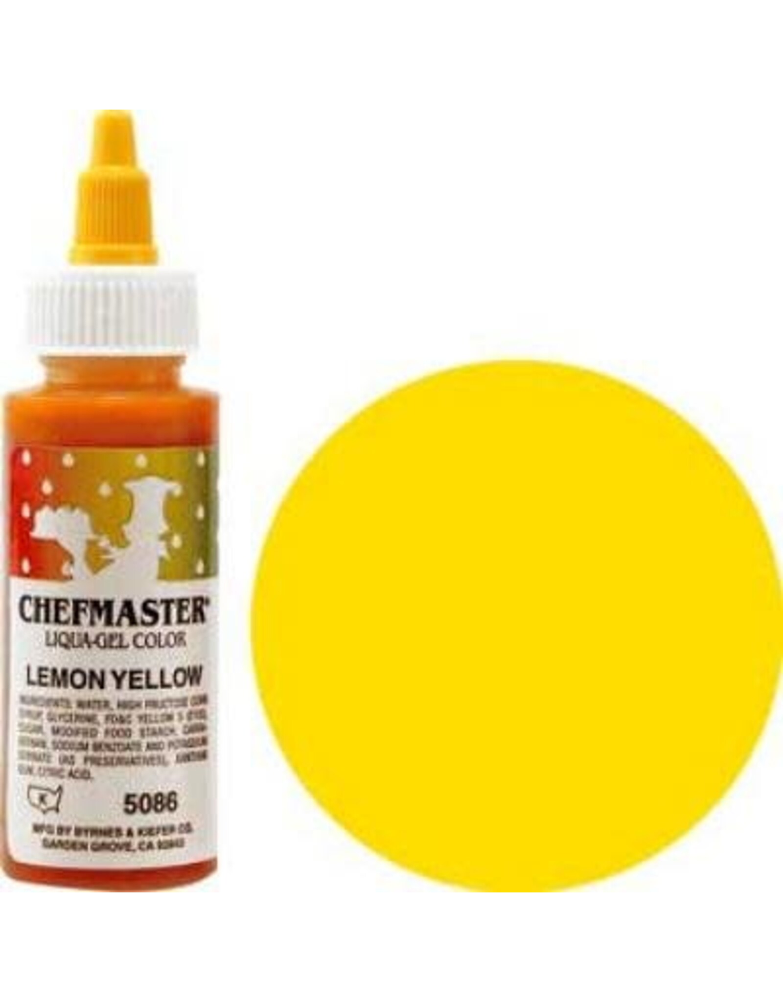 Lemon Yellow ChefMaster Liqua-Gel(2.3oz)