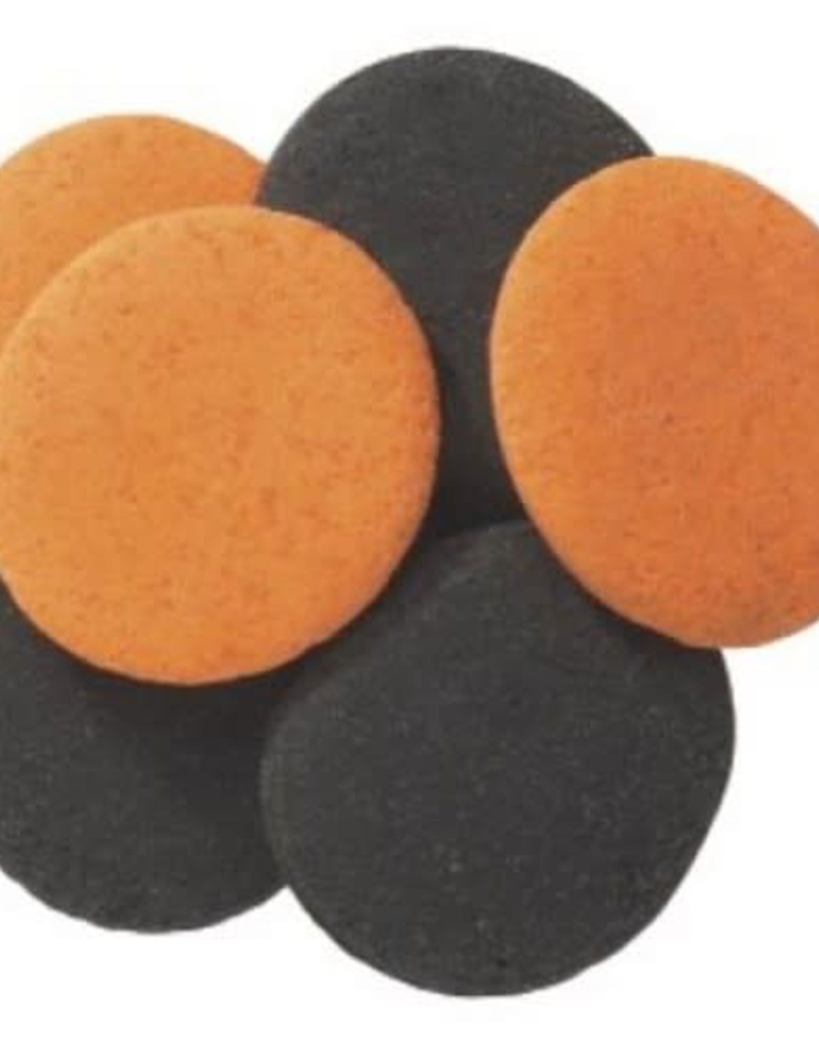 Sequin Jumbo Quins (Black and Orange)